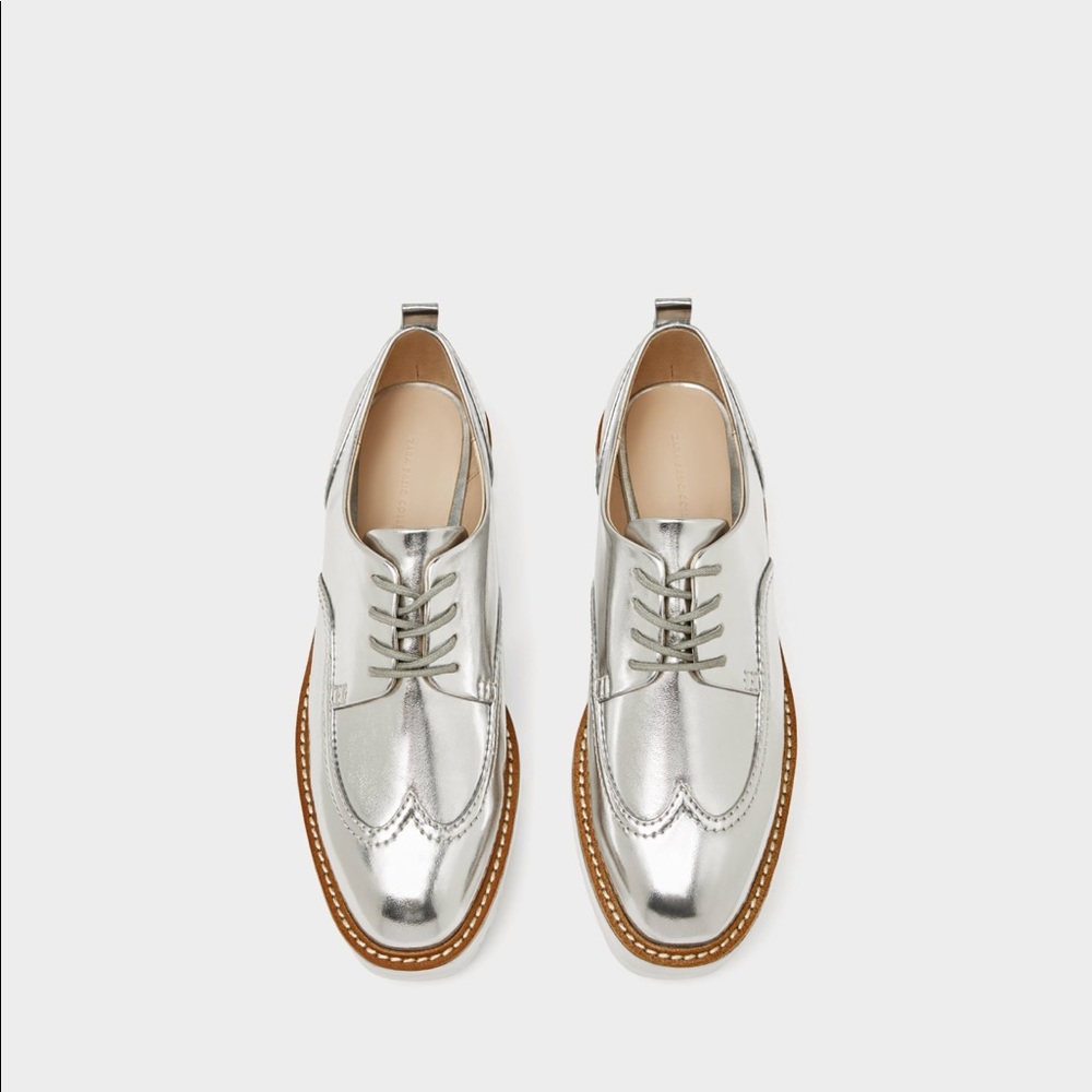 Zara silver platform shoes - Picture 2 of 8